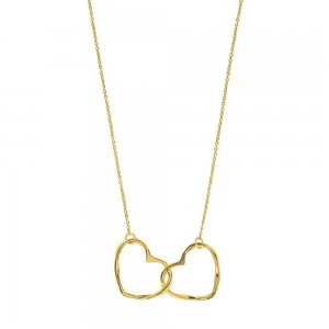 Image of Juvi Designs Gold vermeil hearts entwined pendant Gold