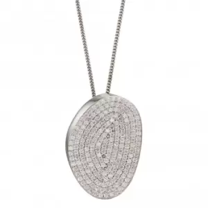 Image of Organic Shape Full Pave Pendant P4893C