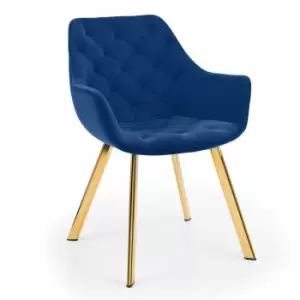 Image of Julian Bowen Set Of 2 Lorenzo Dining Chairs Blue