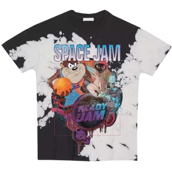 Image of Space Jam 2 - Ready 2 Jam Unisex Medium T-Shirt - Black/ White