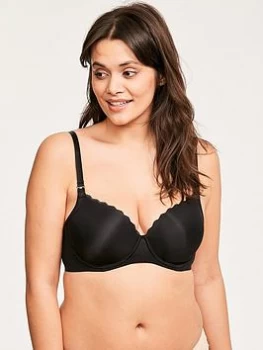 Image of Figleaves Flexi Wire Moulded Nursing Bra - Black, Size 36D, Women