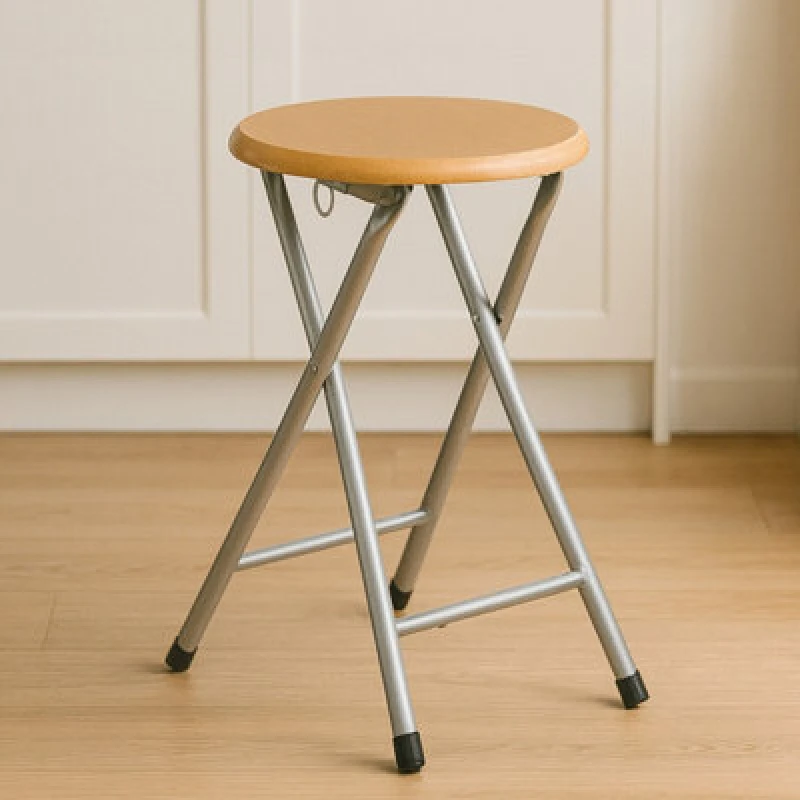 Image of Orsina Wood Veneer Seat Folding Stool