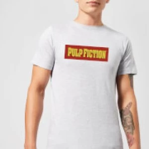 Image of Pulp Fiction Logo Mens T-Shirt - Grey - M