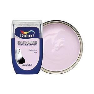 Image of Dulux Easycare Washable & Tough Pretty Pink Matt Emulsion Paint 30ml