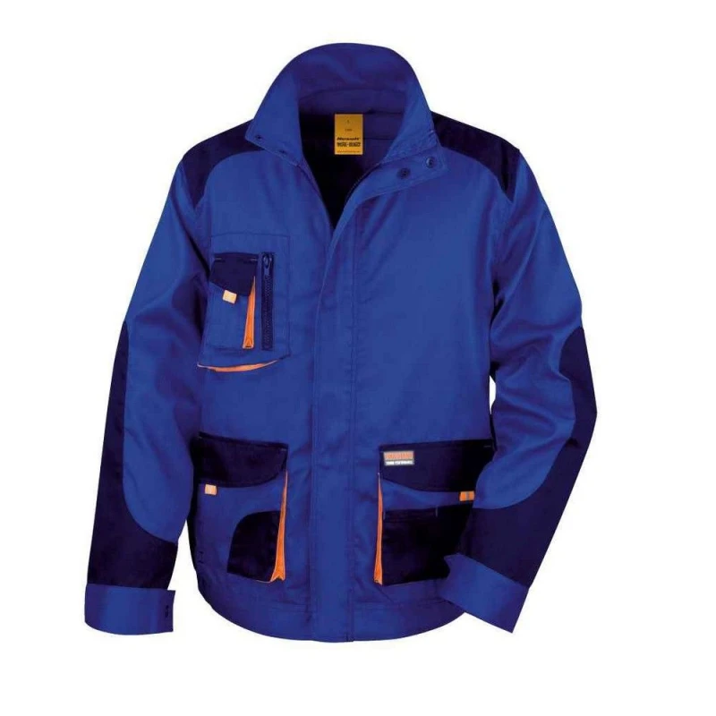 Image of Result Result Men Work-Guard Lite Jacket in Mid Blue Size: X-Small Mid Blue XS Male 5063527886071