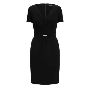 Image of Lauren by Ralph Lauren Alexie Wrap Dress - Black