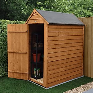 Image of Forest Garden 3 x 5ft Small Windowless Overlap Apex Dip Treated Shed with Assembly