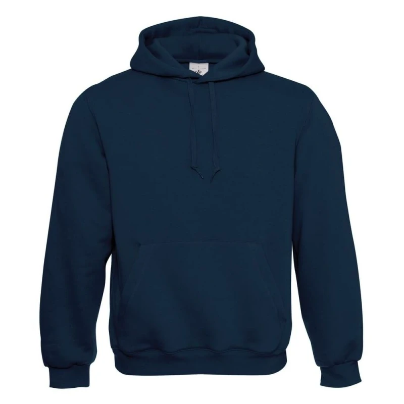 Image of B&C Mens Hooded Hoodie in Navy Size: XS Navy Male XS