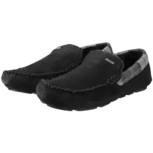 Image of Barbour Mens Monty Slippers Black Suede 7 (EU41)
