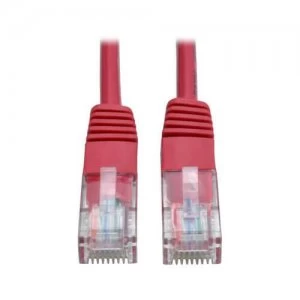 Image of Tripp Lite Cat5e 350 Mhz Molded Utp Ethernet Patch Cable Rj45 Red 14ft