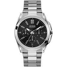 Image of Guess Black And Silver 'Vertex' Watch - W1176G2
