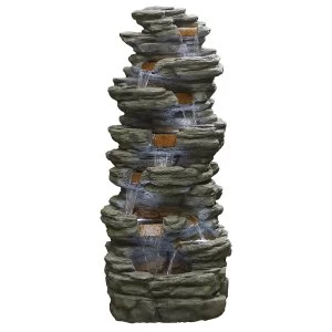 Image of Kelkay Atlas Falls Water Feature with LED Lights