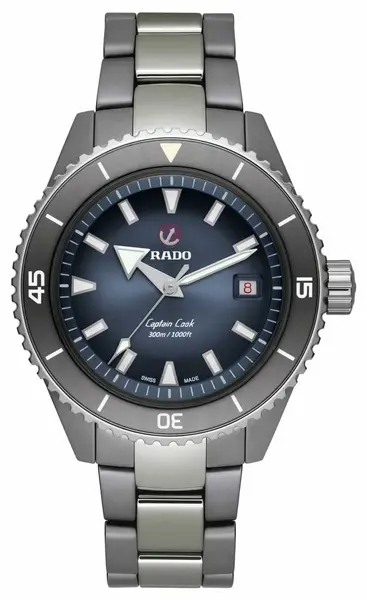 Image of RADO R32144202 Captain Cook High-Tech Ceramic Diver Sunray Watch