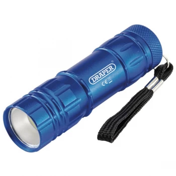 Image of Draper 90103 COB LED Aluminium Hand Torch ( 3 x AAA Batteries Supp...