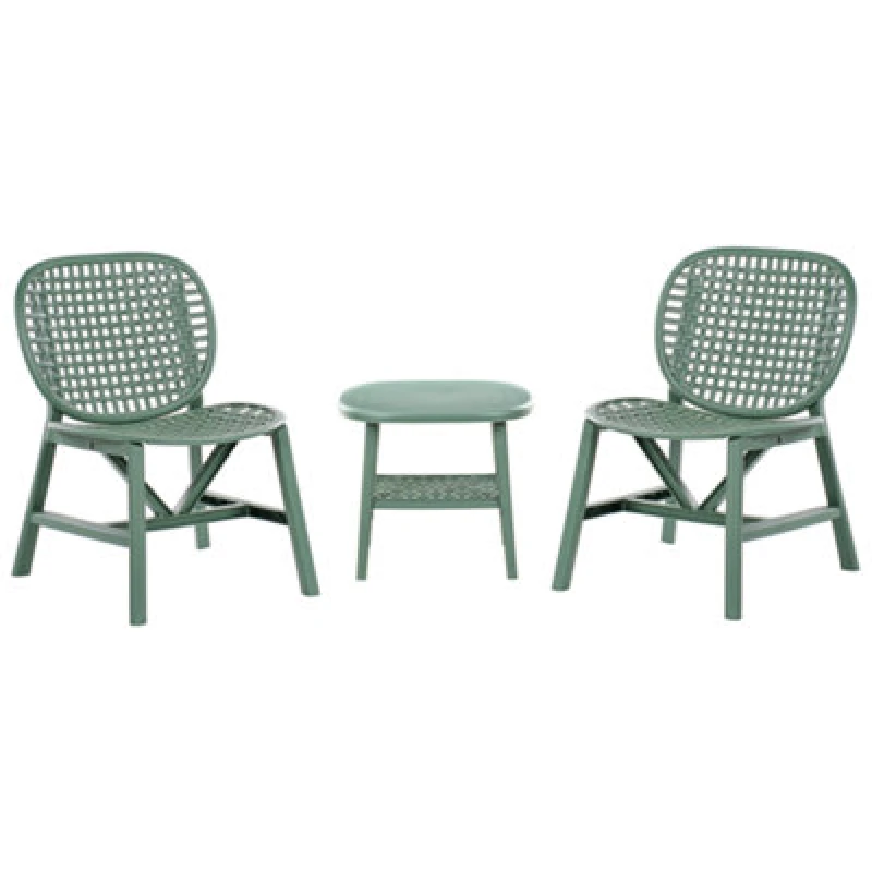 Image of Beliani Bistro Set Sicelle Green
