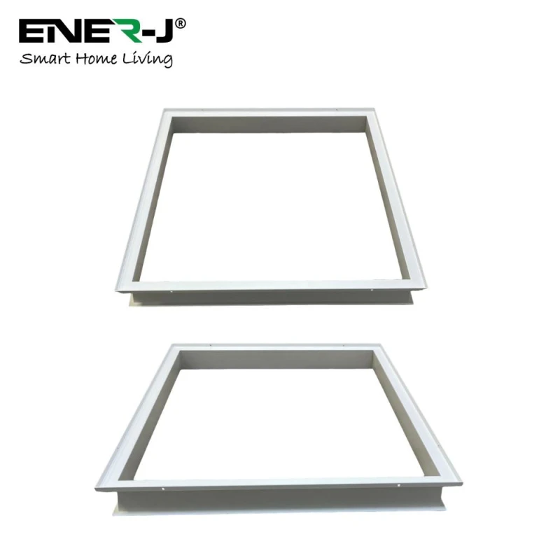 Image of ENER-J Recessed Deep Frame for 595x595 LED Panels Pack of 6 in White White Unisex