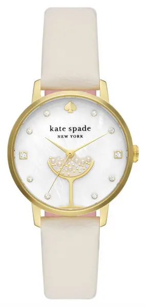 Image of Kate Spade KSW1779 Metro (34mm) Mother-of-Pearl Dial / White Watch