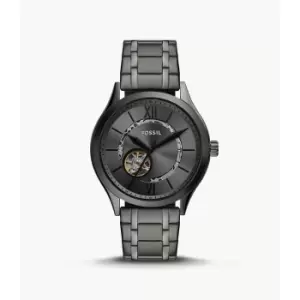 Image of Fossil Mens Fenmore Automatic Stainless Steel Watch - Gunmetal