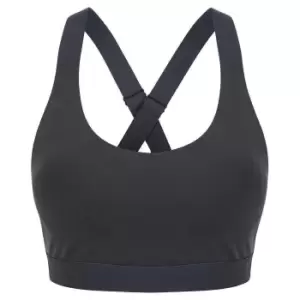 Image of Tombo Womens/Ladies Medium Impact Core Bra (M) (Charcoal)
