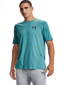 Image of Urban Armor Gear Training Sportstyle Left Chest T-Shirt - Blue/Black, Size S, Men