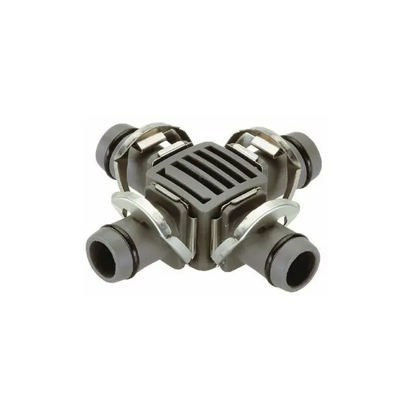 Image of Gardena MICRO DRIP 4 Way Coupling 1/2" / 12.5mm Pack of 1