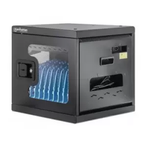 Image of Manhattan Charging Cabinet via AC Adapter (UK) x10 Devices Desktop/Wall Using supplied AC Adapter (power cables) included with device Suitable for iPa
