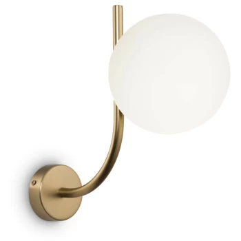 Image of Maytoni Lighting - Maytoni Modern - Rendez-vous Modern Rendez-vous Brass Wall Lamp Glass Shade