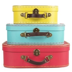 Image of Sass & Belle Brights Retro Suitcase 3Pcs Set