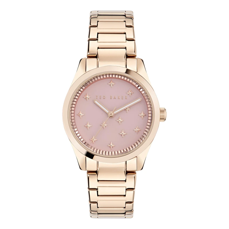 Image of Ted Baker Coolly Quartz Analogue Watch Pink/Gold unisex One Size