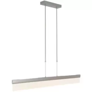 Image of Sienna Athletic LED Integrated Pendant Ceiling Light Light Steel Brushed Matt