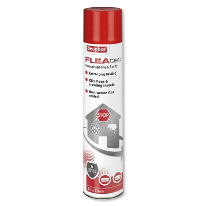 Image of beaphar FLEAtec Household Flea Spray 600ml Clear unisex