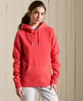 Image of Superdry Womens Vintage Logo Embroidered Hoodie Orange / Papaya Marl - Size: 6