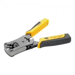 Image of Tripp Lite RJ11/RJ12/RJ45 Wire Crimper with Built-in Cable Tester