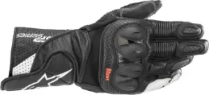 Image of Alpinestars SP-2 V3 Motorcycle Gloves, black-white, Size L, black-white, Size L