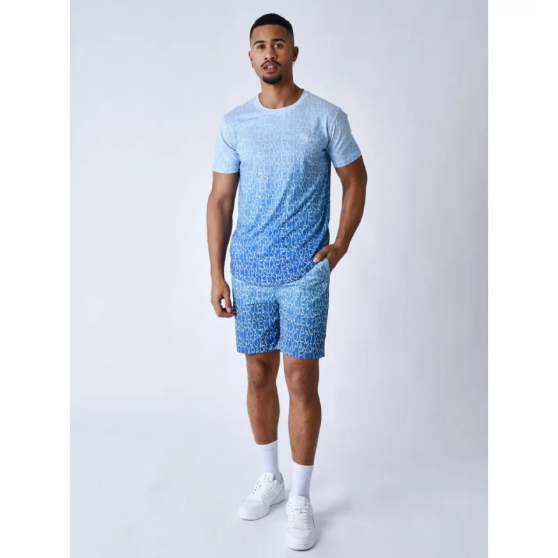 Image of Project X Paris Two-tone gradient-effect swim shorts Project X Paris All Over Bleu Male S
