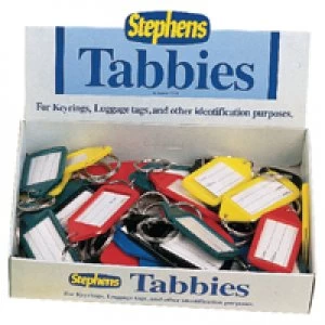 Image of Stephens Assorted Tabbies Keyrings Display Pack of 50 RS521211