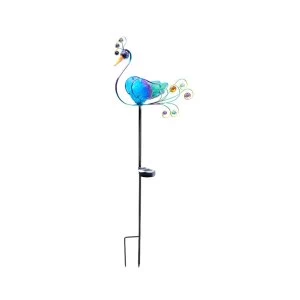 Image of Smart Garden Peacock Stake Solar Light