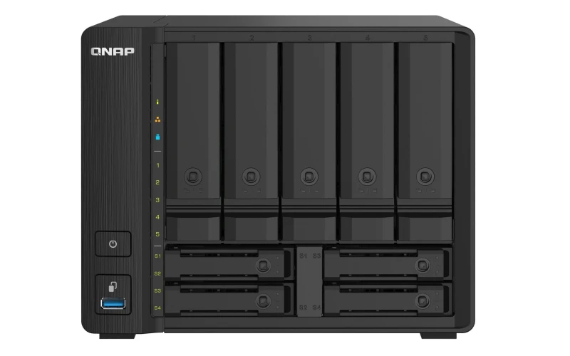 Image of QNAP QNAP TS-932PX NAS Tower Annapurna Labs Alpine AL-324 4GB DDR4 16 TB HDD QNAP Turbo System Black TS-932PX-4G/16TB-SG-IW