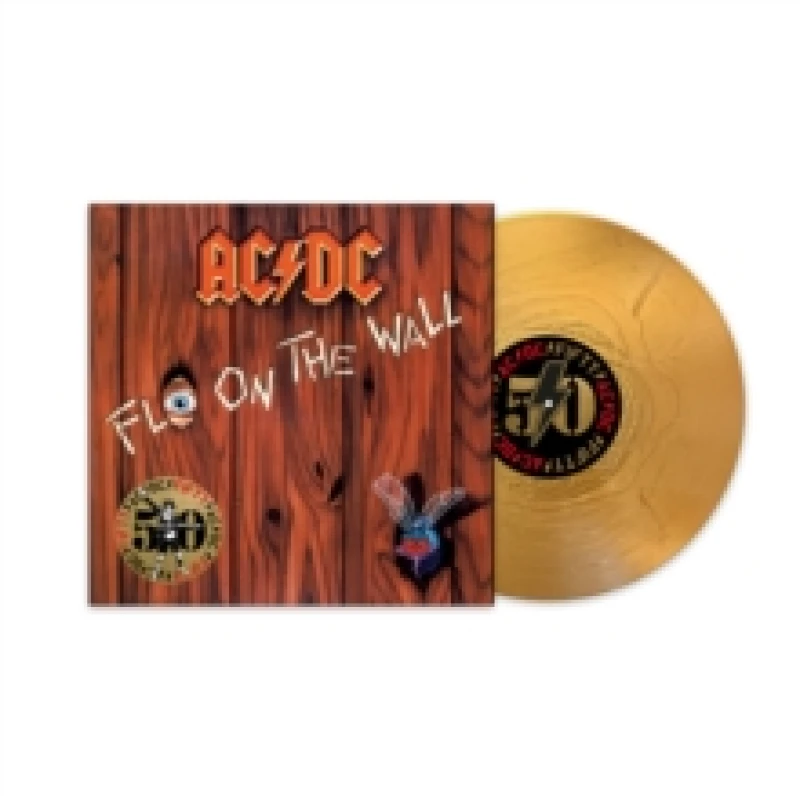 Image of AC/DC Fly On The Wall - Gold Vinyl 50th Anniversary Edition - Sealed 2024 UK vinyl LP 196588734113