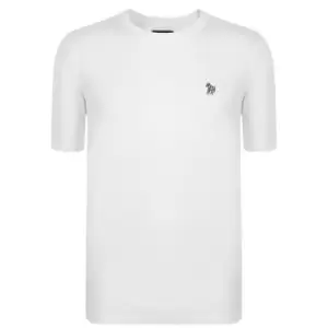 Image of Paul Smith Zebra Crew Neck T-Shirt - White