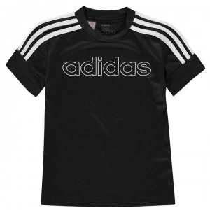 Image of adidas Boys Sereno Graphic T-Shirt Kids - Black/White
