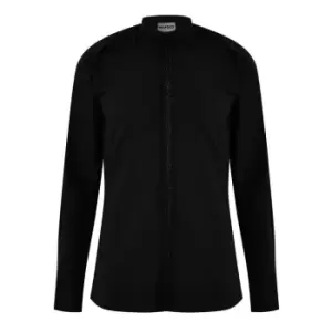 Image of Hugo Nehru Collar Shirt - Black
