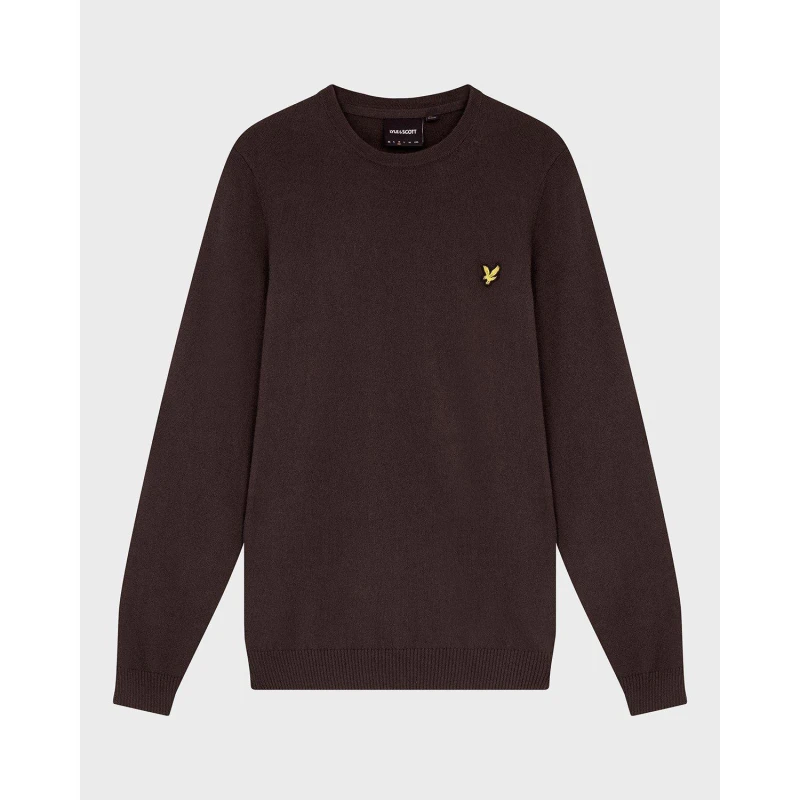 Image of Lyle and Scott Merino Crew Jumper - Black XS