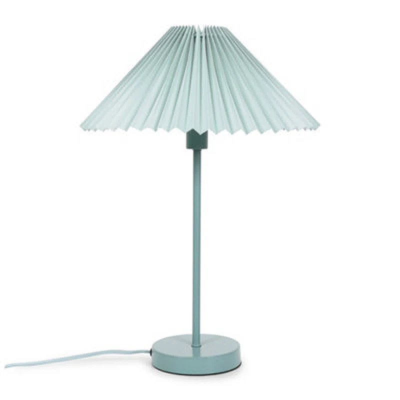 Image of VALUELIGHTS Metal Table Lamp Paper Pleated Lampshade Bedroom Living Room Light LED Bulb 26751