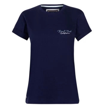 Image of SoulCal Embroidered T Shirt Ladies - Navy