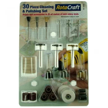 Image of Rotacraft 30 Piece Cleaning and Polishing Set - Rotacraft 30 Piece Cleaning & Polishing Set - RC9002