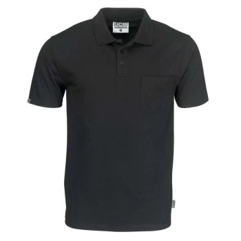 Image of Essential Black Polo Shirt Comes with Pocket - Small