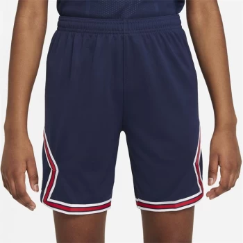 Image of Nike Paris Saint Germain x Jordan Home Shorts 2021 2022 Junior - Navy