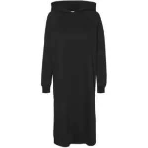 Image of Noisy May Hoody Sweat Dress - Black