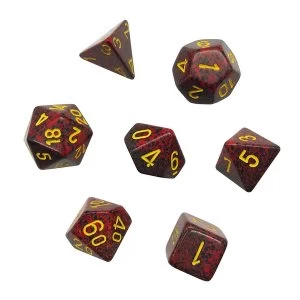Image of Chessex Speckled Poly 7 Dice Set: Mercury
